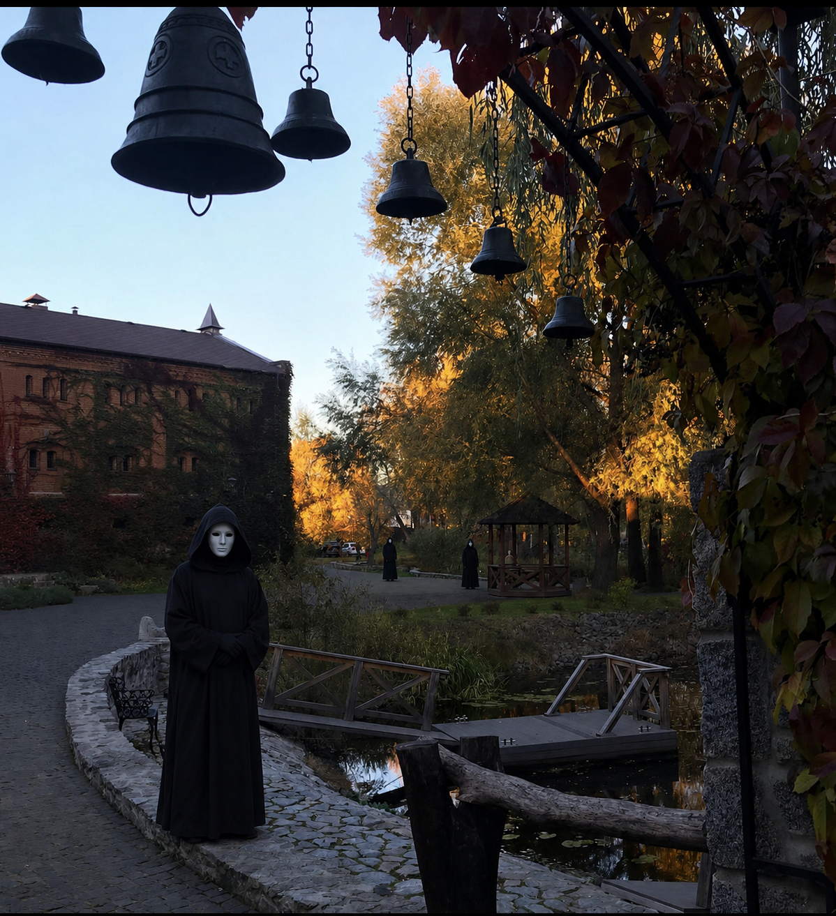 Members of the Secret Brotherhood retreat into shadow after revealing the Heart
